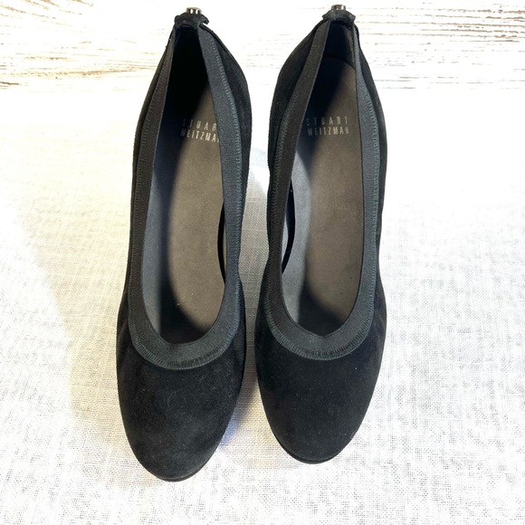 Stuart weitzman black hills suede 8m high heel shoes - Picture 2 of 10
